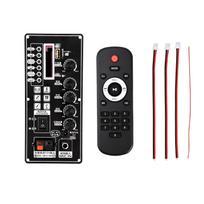 7.4-12V T01 Handheld Speaker Portable Speaker MP3 Decoder Board Bluetooth Amplifier Board 2*25W Supports MP3 Decoding  USB/TF/FM