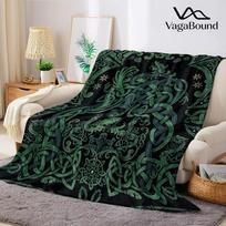Celtic Knot Dragon Flannel Blanket Warm Soft Halloween Christmas All-Season Couch Decorative Cozy Warm Gift 125X150CM