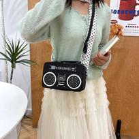 The Cassette Player Case Comes in A Retro Hand-held Creative Small Bag, A Shoulder Bag or A Crossbody Bag. gray