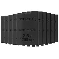 OSTENT 5/10PCS 1200mAh 3.6V Lithium Rechargeable Battery Pack Real Capacity Replacment for Sony PSP 2000/3000 PSP-S110 Console 10PCS