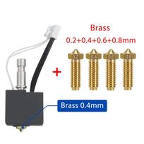 For Anycubic Kobra S1 Nozzle 0.2 0.4 0.6 0.8 Hotend Thermistor Kobra S1 Hot End Kit Voor Printkop S1c 3d Printer Accessories Mix Size