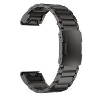 22/26 mm titano apyrankė, skirta Garmin Fenix 8 47/51 mm E 7 7X Pro 6 6X QuickFit apyrankės Tactix 8 Descent G2 Mk3i Mk2i dirželiui QuickFit 26mm black