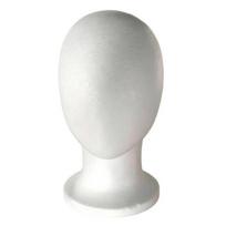 Home Practice Wig Head Foam Mannequin for Wigs, Lightweight Display Stand with Stable Base Styling Trimming Professional Salon Use and Cosplay Props 1pc