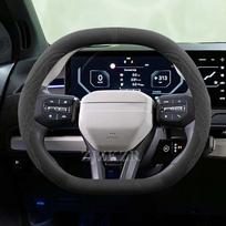 For KIA EV3 EV4  EV5 EV49 2023-2025 Suede Car Steering Wheel Cover Anti Slip Sweat Absorbing Special Interior Accessories juoda
