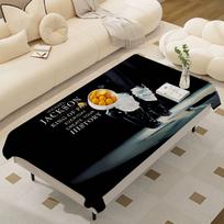 Singer Michael J-Jackson Pattern Tablecloths Summer Washable Picnic Party Rectangle Table Cover Home Dining Decor 90x140 cm gray