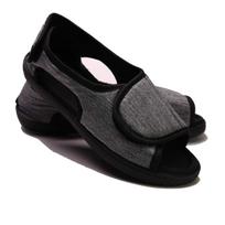 In-Stock Wide Velcro Shoes for Swollen Feet, Wide Feet, and Post-Operative Use S (38-39) black