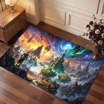 World of Warcraft Kilimas Minkštas Storas Neslystantis Grindų Kilimas Miegamajam Svetainei Namų Dekoras 60cmx90cm