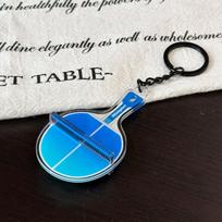 Acrylic Ping Pong Table Keychain Double Sided Mini 3D Sports Keyring Bag Pendant Car Key Chains Souvenir Gift 4 A15