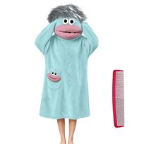 Children's Funny Big Mouth Pajamas with Comb, Jumpsuit Loungewear for Boys and Girls 120 šviesiai mėlyna spalva