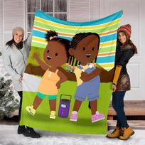 Jojo Gran Gran Theme Printed Blanket Perfect For Couch Bed Travel Outdoor Use Machine Washable Cozy Durable 100cmx150cm
