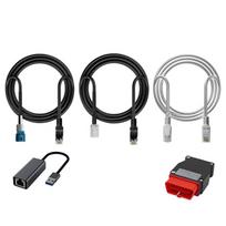 Automotive Diagnostic Cable Kit with 5 Linking Components, Reference Codes 1013230-00-A, 1137658-00-A and 1137658-0-C for Application Matching 1 black
