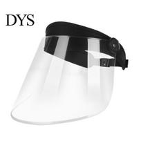 Full Shield Face Mask Clear for Men Women Anti-Fog Splash Guard Work Dust Protection Riding Outdoor Activities PVC Coverage Adjustable Headband A