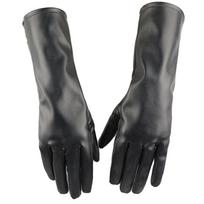 Thicken Five-Finger Gloves Waterproof 30cm Long Mittens Elegant PU Leather Gloves  Outdoor juoda