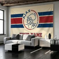 Custom Name AFC Ajax Printed Tapestry – Wall Hanging for Bedrooms, Dorms, and Home Decor 130cm x 150cm