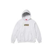 Aukščiausios kokybės Supreme Shanghai dėžutės logotipo gobtuvas SUP-SS24-106 S gray