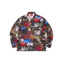 Supreme Nas And Dmx Collage Denim Chore Coat SUP-FW21-117 M gray