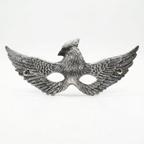 PU Foam Halloween 3D Eagle Mask Vintage Realistic Eagle Half Face Masquerade Mask Gothic Detailed Feather Cosplay Bird Mask