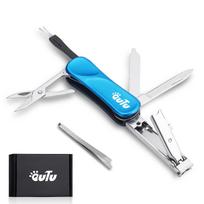 nail clipper Keychain-style multi-tool (Blue)