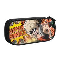 My Hero Academia Bakugou Katsuki Pencil Case Classic Manga Pen Holder Bags Kids Students School Cosmetic Pencilcases brown