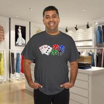 My Pronouns Are All In Funny Poker Casino Player Graphic T-Shirt 140 white