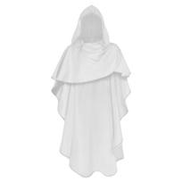 2023 Medieval New Knight Cloak Halloween Stage Performance Monk Cape Role Play Costume Black S white