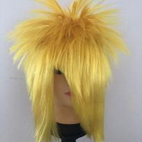 Indigenous Halloween Cosplay Wig Colored Fans Wig Stage Show Clown Wig  Birthday Party beige