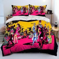 Anime jojo's Bizarre Adventure Comfortable Duvet Quilt Cover Pillowcase Bedding Set Children Bedroom Decoration Home Textile 70x133cm