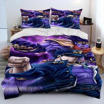 Anime jojo's Bizarre Adventure Comfortable Duvet Quilt Cover Pillowcase Bedding Set Children Bedroom Decoration Home Textile 70x133cm gray