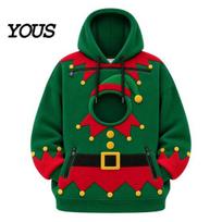 Comfortable Loose Fit Pet Travel Gear Pouch Christmas Hoodie for Women Men, Oversized Warm Fleece Lined Dog Portable Cat Carrying Kangaroo Carrier M black