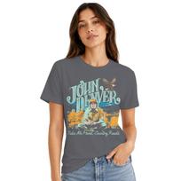 John Denver Take Me Home Women's T-shirt L gray