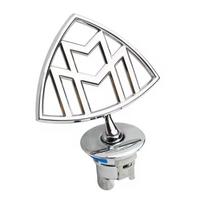 Automobilio variklio dangčio logotipas emblema ženklelis keičiama lipdukas Benz Maybach GLS S klasės S560 S600 S650 S680 GLS600 W205 W212 W213 W222 W221 W223 gray