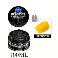 Plastics Renova 100ml - Car Dashboard Scratch Repair & Whitening Paste, Black Plastic Trim Restorer for Auto Interior 100ml