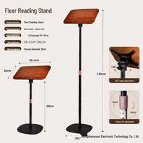 Multifunctional Movable Stand: Floor Reading, Painting, Laptop, Tablet, Book Stand, and Workstation. 90CM Floor juoda