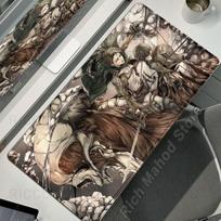 Anime Attack on Titan XXL Desk Mat Large Black White Mouse Pad Gamer Computer Mousepad Gaming Laptop Keyboard Mouse Mats Carpet 300x600x2MM