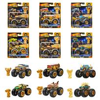 Hot Wheels Monster Truck Trophy Champion Assortment Box Set Ages Set - 6-Pack (6 Cars) - 3+ - Multi-Color (JDV96-986D) black