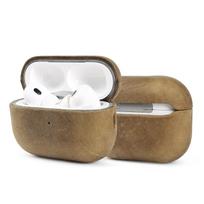 Crazy Horse Genuine Leather Case For Airpods Pro 3 Cases Airpods 5 3 4 Handmade Wireless Bluetooth Earphone Box Protective Shell For Airpods 4
