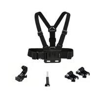 Priedų rinkinys, skirtas Insta360 X4 X3 X2 Gopro Hero 13 12 11 10 9 8 7 4K SJCAM AKASO OSMO Telefonui Dirželis Trikojo Laikiklis Go pro 12 Kamerai black