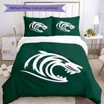 3pcs Leicester Tigers Bedding Set Duvet Cover Closure Includes 1 Duvet Cover & 2 Pillowcases, Soft and Comfortable for All Seasons. 135cmx200cm white