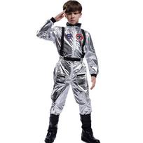 Adult Silver Spacesuit Astronaut Cosplay Set Halloween Carnival Party Dress Up Birthday Gift S gray