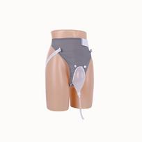 Unisex dėvimas silikoninis šlapimo surinkėjas, pralaidus orui, nepralaidus šlapimo kateteris gulintiems suaugusiems. Women's Silicone pilka