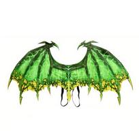 Non-woven Fabric Halloween Dragon Wing Foldable Cosplay Wing Costume  Carnival green