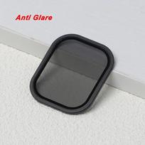 Screen Protector For Apple Watch Ultra 49mm Case Accessories Metal Cover Frame+Tempered Glass For iWatch Ultra 2 49mm Bezel Ring 7 03 AntiGlare-Black 49mm-F black