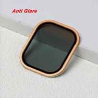 Screen Protector For Apple Watch Ultra 49mm Case Accessories Metal Cover Frame+Tempered Glass For iWatch Ultra 2 49mm Bezel Ring 7 03 AntiGlare-Orange 49mm-