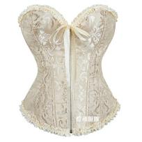 Zipper Waist Trainer Corset Tummy Control Body Shaper Bridal Wedding Waist Cincher 6XL abrikosas