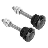 2Pcs Universal Hood Pin Bonnet Lock Quick Release Push Button Bumper Clip Latches22mm 0.9in gray