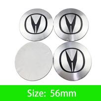 4 vnt. 56 mm automobilio ratlankio centrinio dangtelio emblemos lipdukas Priedai Honda Civic FIT Accord Prelude CRV 5-oji City CRZ CRX Jazz Acura 1Set (4pcs)