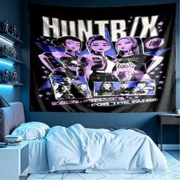 KPop Demon Hunters Print Tapestry, Lightweight Wall Hanging, for Bedroom, Dorm, Living Room, Home Art Decor - Birthday Christmas Gift for Friends 180cmx230cm