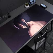 Mouse Pad Naruto Sasuke Office Large PC Computer Gamer Gaming Accessories Edge White Mousepad Keyboard Desk Mat Carpet Table Pad 40x80x0.2cm