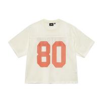 Stussy Drop2 Logo Mesh Knit T-shirt SS24 Blue 1140340 L white
