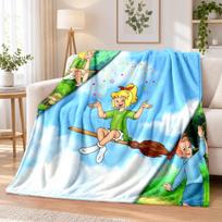 Bibi Blocksberg Flannel Throw Blanket Soft Warm Cozy For Sofa Bed Indoor Home Bedroom Use 130cmx150cm